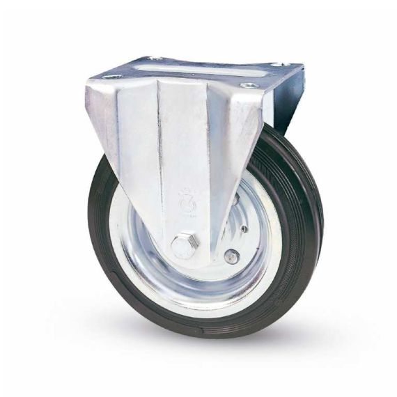 Avo RUOTA FISSA PER CARRELLI art.80A mm.100-piastra mm.100x85 FV44692 Avo