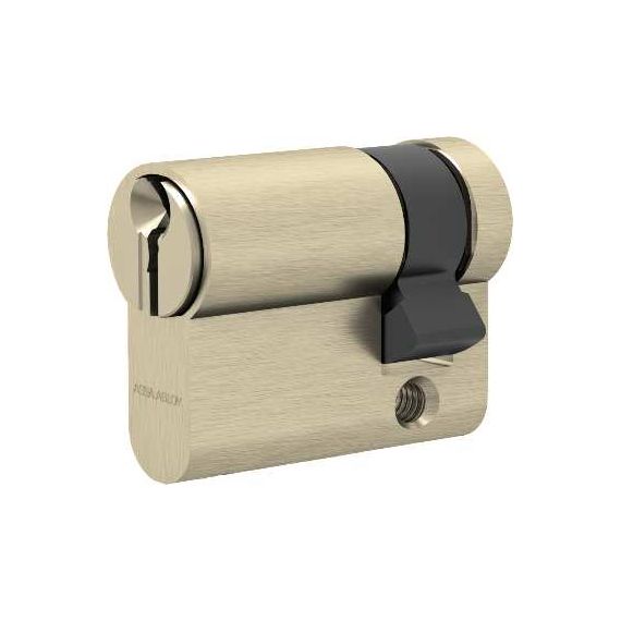 Assa Abloy CILINDRO MONOPROFILO SAGOMATO GEMMA Ottone Nichelato mm. 40 (30-10) FV52709 Assa Abloy