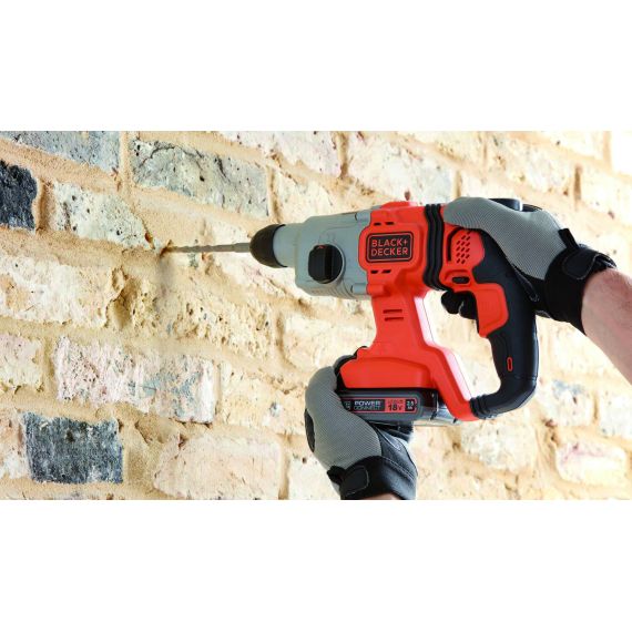 Black+Decker TASSELLATORE A BATTERIA BCD900E2K-QW SDS 18V 2 batterie 2,5 Ah FV56237 Black + Decker