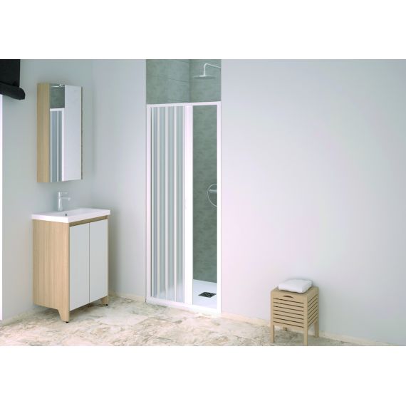 BOX DOCCIA A SOFFIETTO POINT acrilico cm. 90-110 x 185 h FV54381 