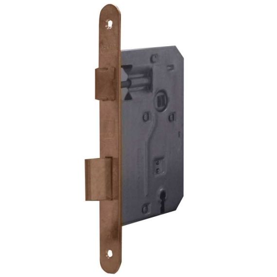 Bonaiti SERRATURA LEGNO PATENT INF. B/TONDO Art.42- f/bronzato E.40 FV51879 Bonaiti