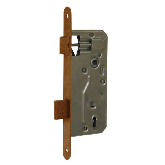 Bonaiti SERRATURA LEGNO PATENT INF. B/TONDO Art.540-f/bronzato E.45 FV51887 Bonaiti