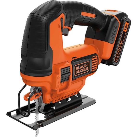 Black+Decker SEGHETTO ALTERNATIVO A BATTERIA BDCJS18-QW 18V 1 batteria 2,0 Ah FV56239 Black + Decker