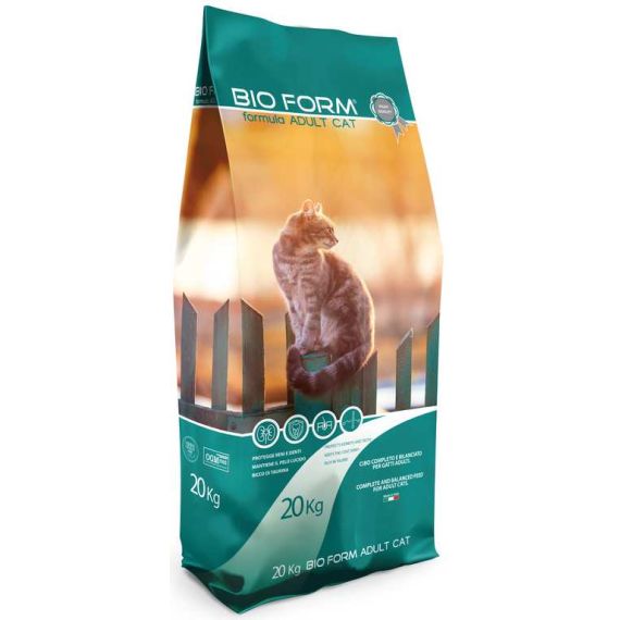 Bio Form CROCCHETTE PER GATTI CAT ADULT MIX Proteine/Grassi 30-12% - sacco kg. 20 FV57506 Bio Form