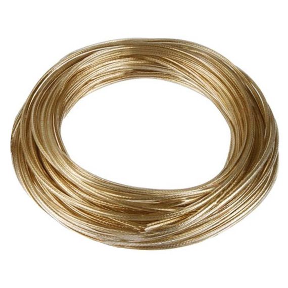 CAVETTO STENDIBIANCHERIA OTTONE PLASTIFICATO  Ø mm. 5 - mt. 100 FV3200 