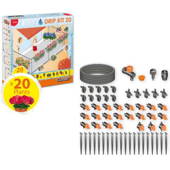 Claber KIT DRIP 20 VASI Art. 90764 FV39018 Claber