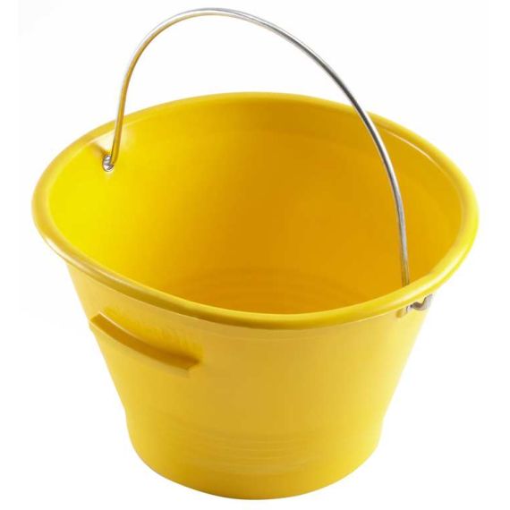CARDARELLA IN PLASTICA MEK EDIL Lt. 14 Ø cm. 36 - Gialla FV48885 