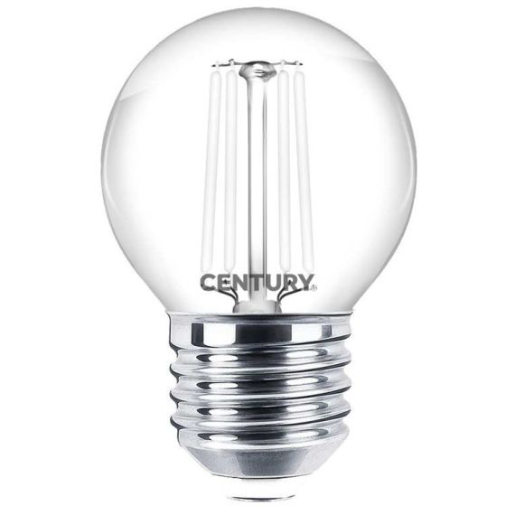 Century LAMPADA A FILAMENTO LED INCANTO WHITE SFERA E27 Luce naturale 4,5 W - 470 lumen FV57069 Century