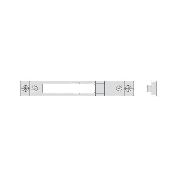 Cisa CONTROPIASTRA REGOLABILE PER SERRATURE Art. 06465 mm. 146x21 FV57402 Cisa