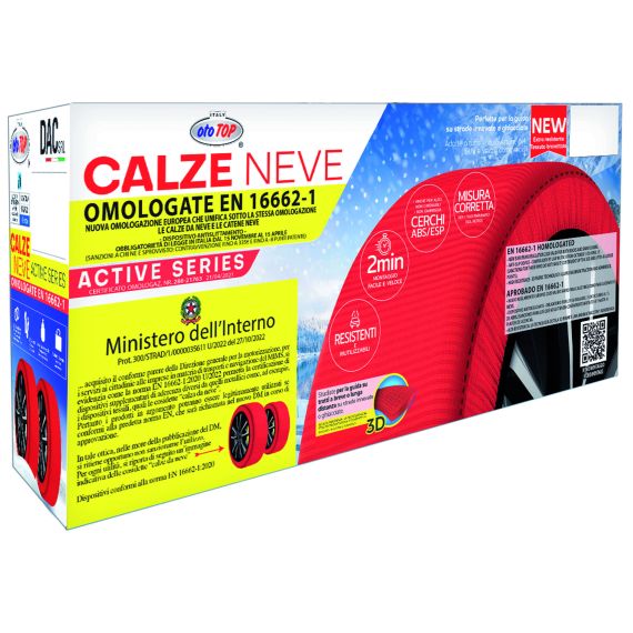 Dac CALZE DA NEVE OMOLOGATE PER AUTO    mis.   XS FV55253 Dac