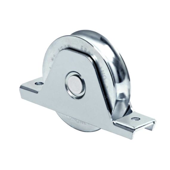 Comunello RUOTA PER CANCELLI CON SUPPORTO GOLA U 1 cuscinetto art. 337 mm. 80x20 FV20933 Comunello