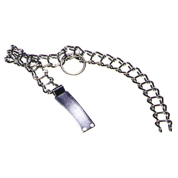 COLLARE PER CANI NICHELATO cm. 60 - grande FV3111 