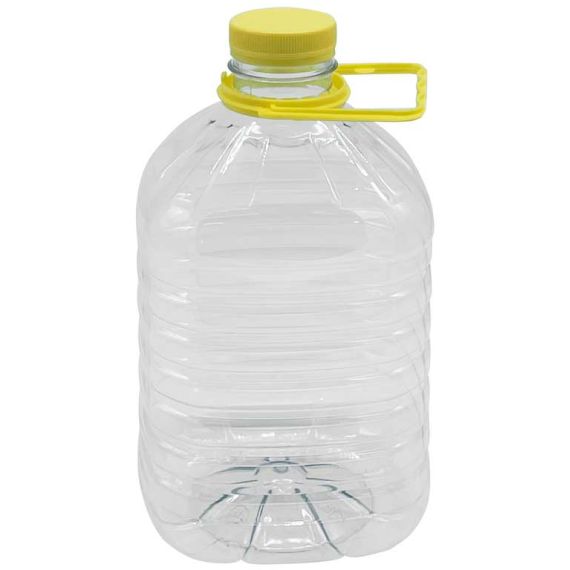 DAMA IN PLASTICA CON MANIGLIA E TAPPO PET  lt. 5 FV52555 