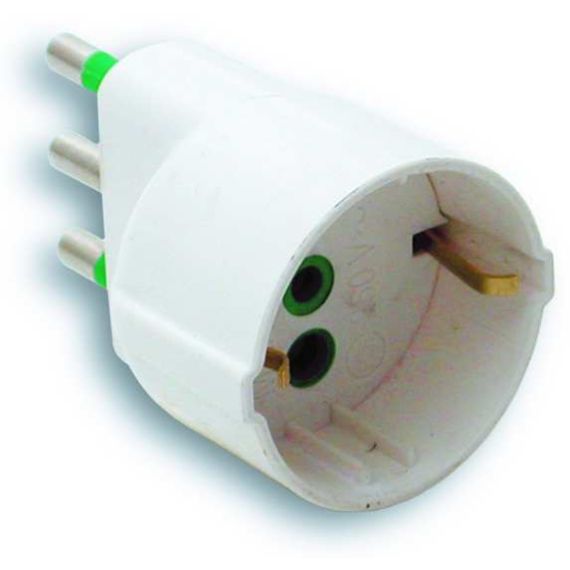 Fanton ADATTATORE SEMPLICE IN BLISTER 2P+T spina 16A/ presa schuko FV22977 Fanton