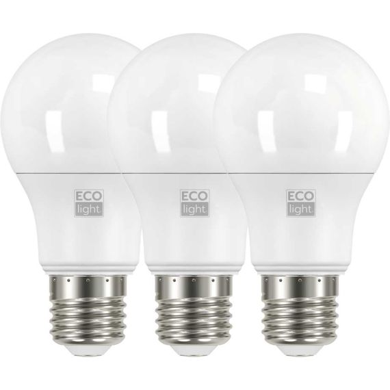 Ecolight LAMPADA A LED GOCCIA E27 3 PZ. luce calda  9 W FV44169 EcoLight