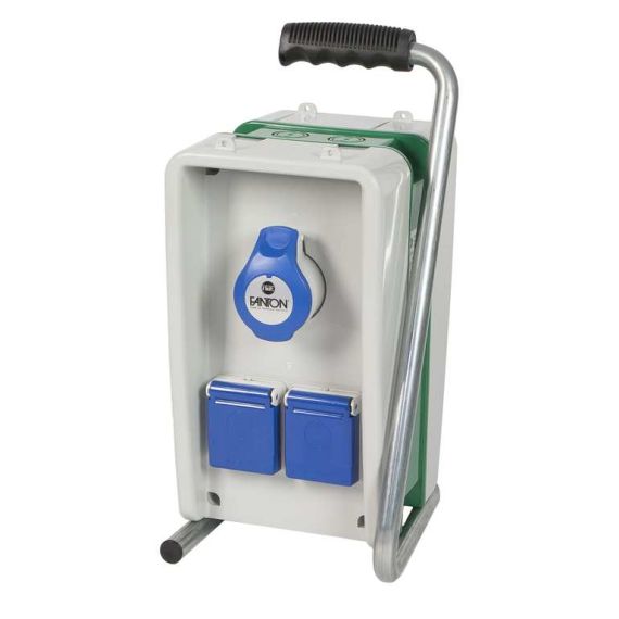 Fanton QUADRO ELETTRICO EOLO 2 prese scuko IP44+2 prese 200-250V IP44  cm. 15,6x18,5x33,8 h FV46620 Fanton