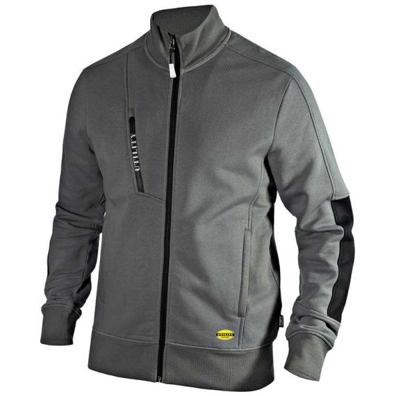 Diadora FELPA FZ LITEWORK Col. Grigio  Mis. M FV48932 Diadora