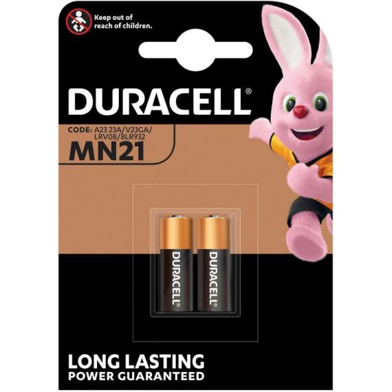 Duracell PILA ALCALINA SECURITY MN21 2 PZ. FV51663 Duracell