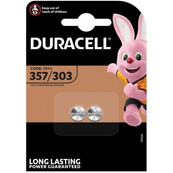 Duracell PILA SILVER OXIDE SPECIALISTICA BOTTONE 357/303 2 PZ. FV51675 Duracell