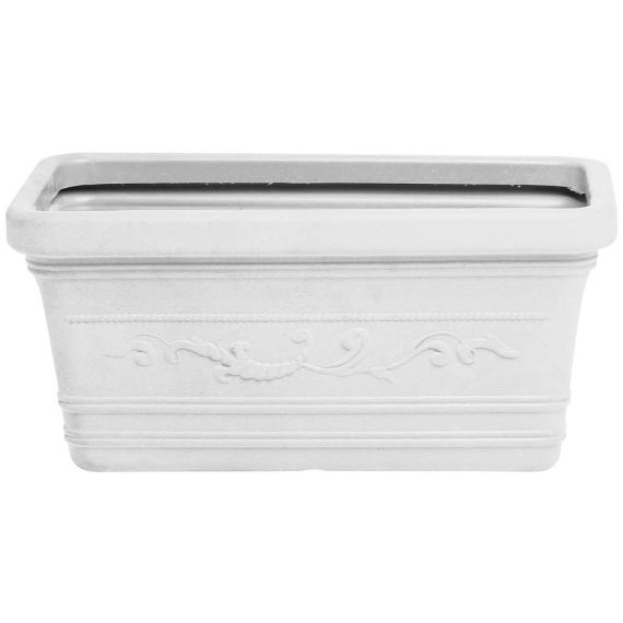 FIORIERA RETTANGOLARE FESTONATA PRESTIGE Col. Bianco cm. 60 FV52970 