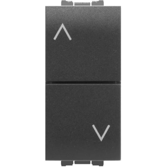 Feb Elettrica DOPPIO PULSANTE 250V 16 A Col. Antracite FV58154 Feb Elettrica