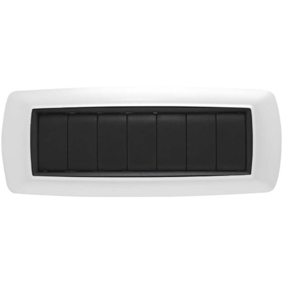 Feb Elettrica PLACCA LIFE Col. Bianco 7 posti FV58172 Feb Elettrica