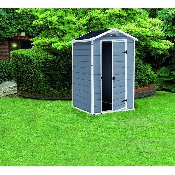 Keter CASETTA DA GIARDINO MANOR 4X3 cm. 129x103x196 h col. Grigio FV50683 Keter