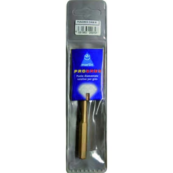 Martin Progres PUNTA FRESA DIAMANTATA PER GRES PORCELLANATO  Ø mm. 6 FV54267 Martin Progres