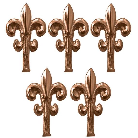 GANCETTO PER QUADRI GIGLIO 5 PZ.    mm. 48 - Bronzato FV15638 
