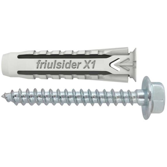 Friulsider TASSELLO UNIVERSALE X1 EVO CON TIRAFONDO  50 PZ. mm. 12x60 FV33908 Friulsider