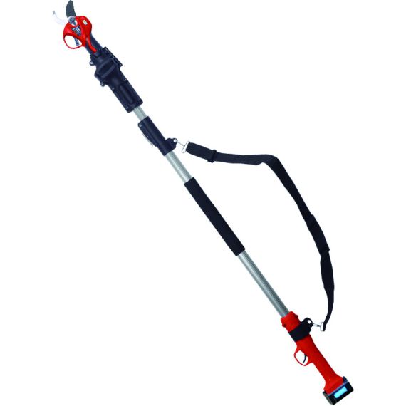 Globex ASTA TELESCOPICA IN ALLUMINIO FORBICI PER POTATURA A BATTERIA Cod. 54683/54684  mt. 1,3÷2,1 FV54687 Globex