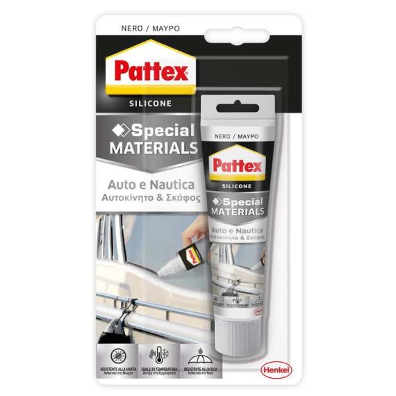 Henkel SILICONE PATTEX AUTO E NAUTICA NERO BLISTER  ml. 50 FV14046 Henkel