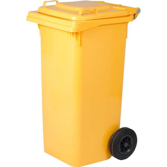 ICS BIDONE QUADRO PER DIFFERENZIATA Lt. 120 - cm. 55x50x94 h col. Giallo FV26783 ICS