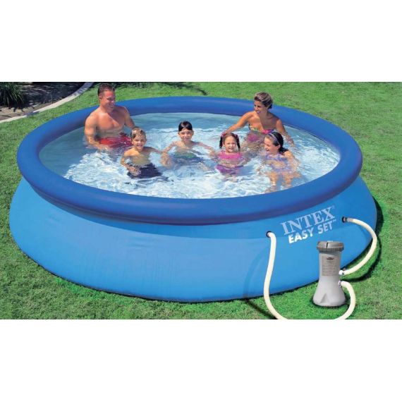 Intex PISCINA TONDA EASY SET AUTOPORTANTE CON POMPA FILTRO  Ø cm. 366x76 h FV27259 INTEX