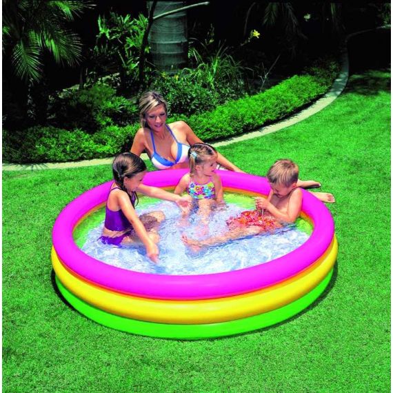 Intex PISCINA TONDA 4 ANELLI  cm. 168x46 h (lt. 780) FV27274 INTEX