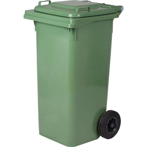 ICS BIDONE QUADRO PER DIFFERENZIATA Lt. 240 - cm.72x58x106 h col. Verde FV40228 ICS