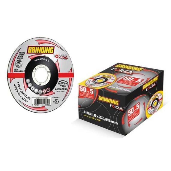 Grinding DISCO ABRASIVO FORZA Ø mm. 115x1,0x22,2 50 DISCHI+5 OMAGGIO FV49411 Grinding