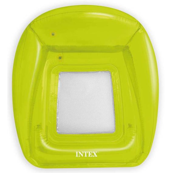 Intex POLTRONA GALLEGGIANTE GONFIABILE TRASPARENT LOUNGES  cm. 104x102 FV51280 INTEX