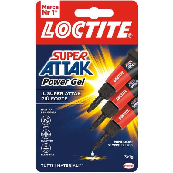 Henkel COLLA SUPER ATTAK POWER GEL MINI DOSI 3x1 gr. FV55795 Henkel