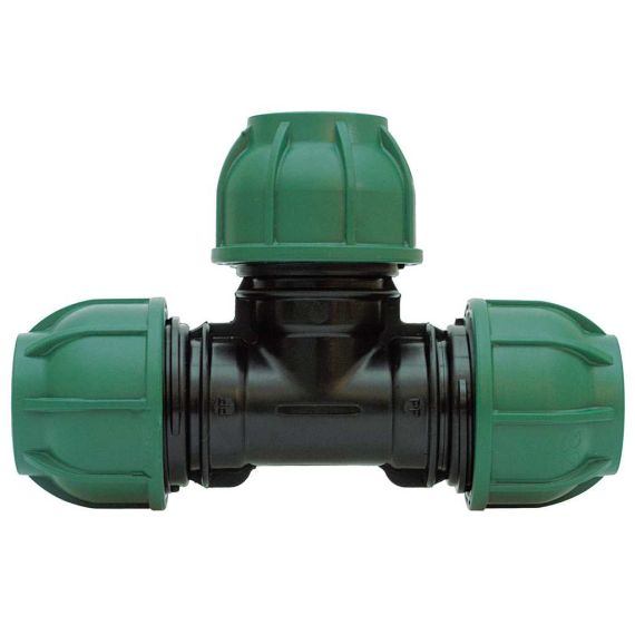 RACCORDO A COMPRESSIONE PN10 TEE 90°  mis. 32x32x32 FV32254 