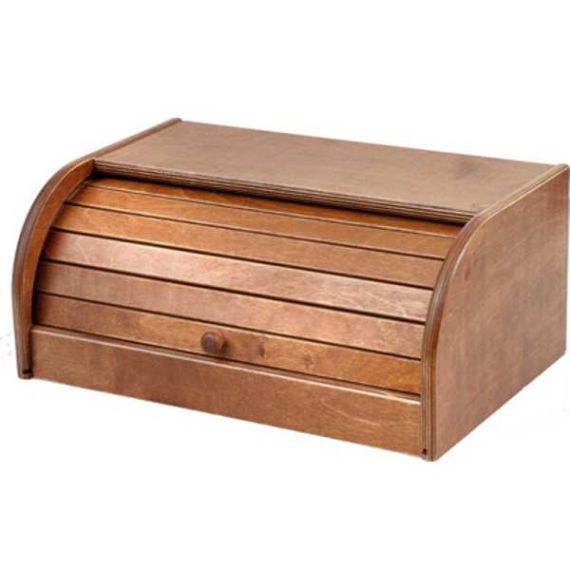 PORTAPANE IN LEGNO SCURO cm. 39X25x17 h FV38300 