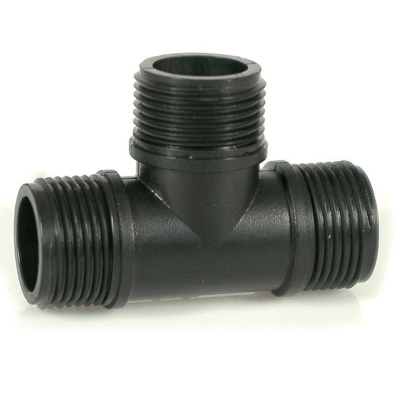 RACCORDO FILETTATO A T MASCHIO PER TUBO IN POLIETILENE  mis. 1x1x1 FV41895 
