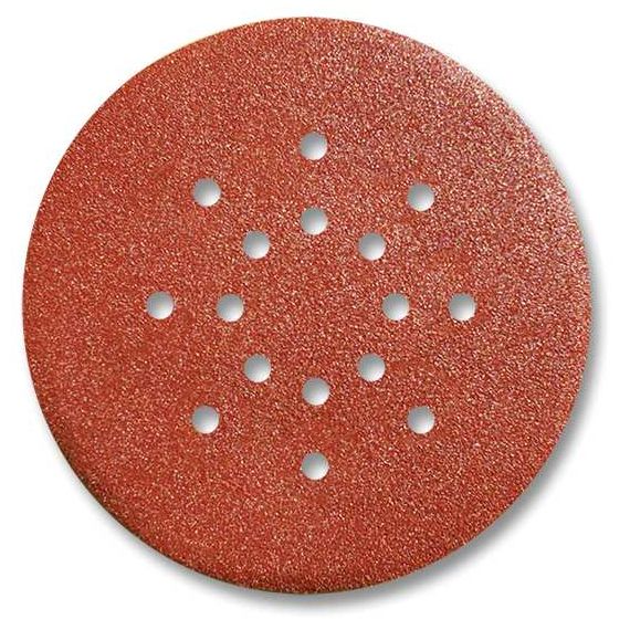 Sait DISCO ABRASIVO AUTOAGGRAPPANTE PER LEVIGATRICI MURO Ø mm. 225 - 16 fori grana  80 FV52627 Sait