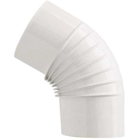 Save GOMITO 45° PER STUFA A LEGNA PORCELLANATO CLASSIC Col. Bianco Ø cm. 10 FV55017 Save