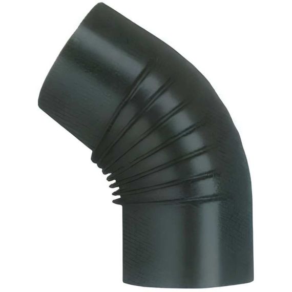 Save GOMITO 45° PER STUFA A LEGNA PORCELLANATO CLASSIC Col. Nero Ø cm. 13 FV55024 Save