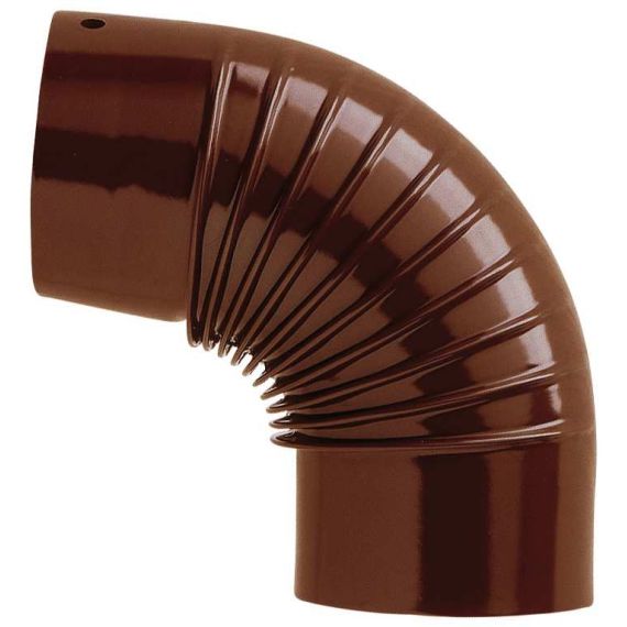 Save GOMITO 90° PER STUFA A LEGNA PORCELLANATO CLASSIC Col. Marrone Ø cm. 12 FV55033 Save