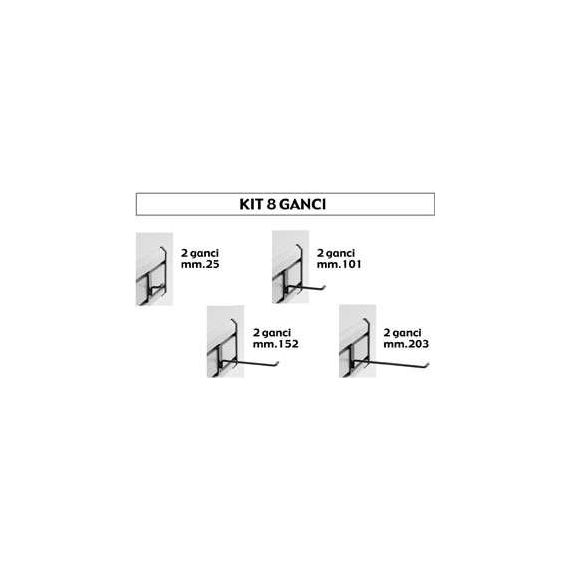 SISTEMA GARAGE Kit 8 ganci FV25692 
