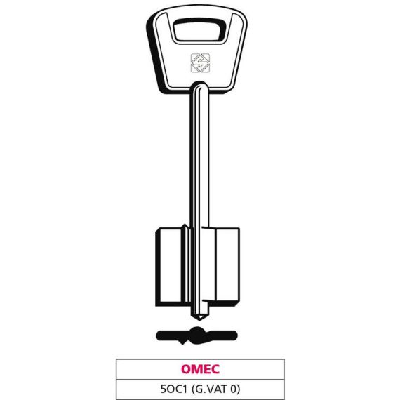 Silca CHIAVE A DOPPIA MAPPA 5OC1 (G. VAT 0) OMEC FV47656 Silca
