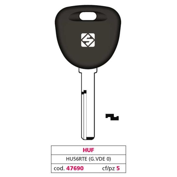 Silca CHIAVE PER AUTO HU56RTE (G. VDE 0) HUF FV47690 Silca