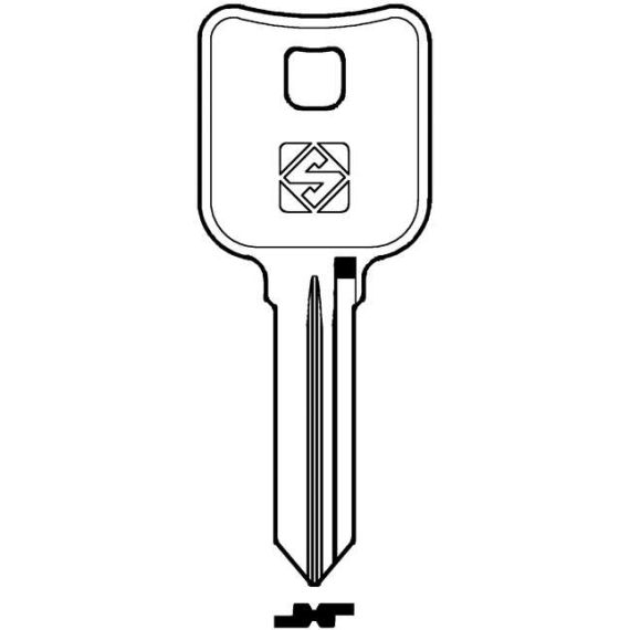 Silca CHIAVE ASC BUR38 (G. VAE 0) BURG FV57203 Silca